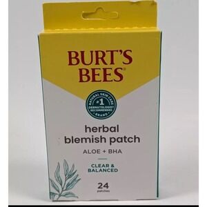 Burt's Bees Herbal Blemish Patch w/ Aloe + BHA 24 Patches Clear & Balanced